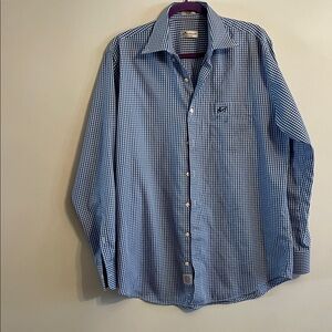 Peter Millar Men's Blue Checkered Shirt